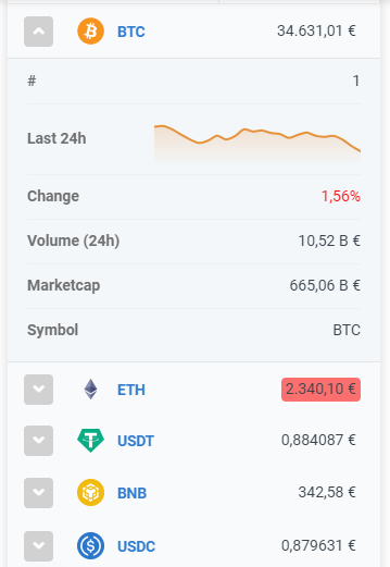 Krypto Kurse Übersicht 2 Vorschau