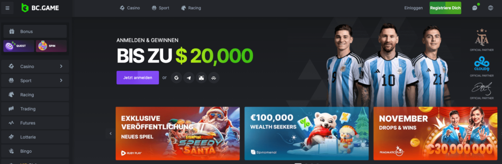 bc game krypto casino bonus