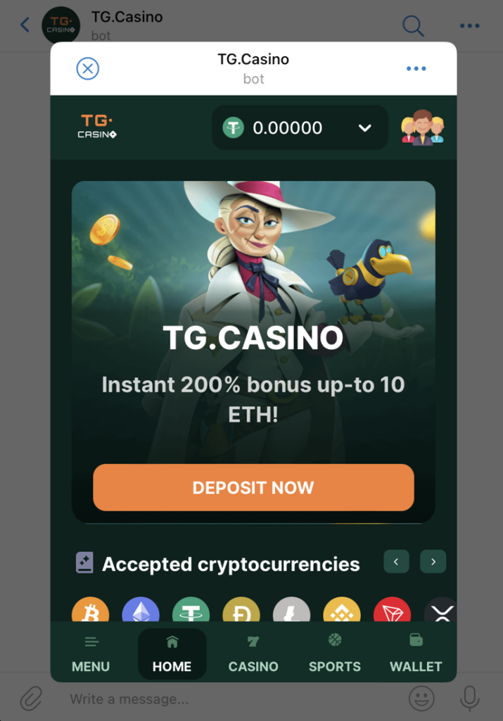 TG.CASINO telegram casino
