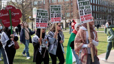Pro-palästinensische Proteste stören kurzzeitig den Abschluss der University of Michigan